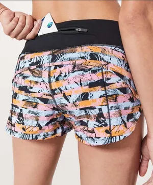 Lululemon Speed Up Short 2.5 Inversion Multi Size 4 Athletic Running Workout thumbnail 1