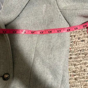 Abercrombie & Fitch Wool Blend Gray Double-Breasted Peacoat- Size XS P thumbnail 4