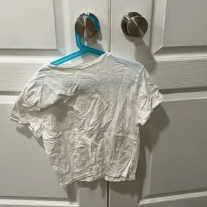 White Short Sleeved Shirt with Design thumbnail 2
