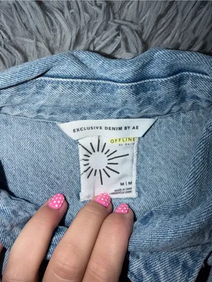 American Eagle Offline by Aerie Oversized Denim Jean Jacket thumbnail 3