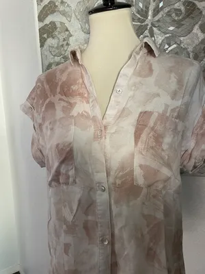 Pink Floral Collar Top thumbnail 4