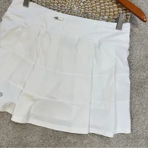 Lululemon Women’s Pace Rival Skirt Skort 4-way Stretch 15" Golf Run in White 6 thumbnail 9