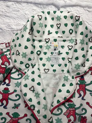 RARE Womens Roller Rabbit Christmas Pajamas thumbnail 4