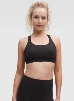 Lululemon black sports bra. thumbnail 1