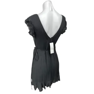 NEW Urban Outfitters Kimchi Blue Sleeveless V-Neck Ruffle Mini Wrap Dress Sz S thumbnail 2