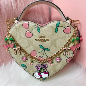 New Hello Kitty & Cherry Coquette Charm Chain for Purse/Bag thumbnail 3