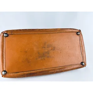 Vintage Top Grain Cowhide Leather Travel Bag Bag + Dopp Kit Leather Toiletry thumbnail 9