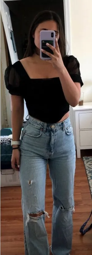 Black Corset Missguided Top thumbnail 1