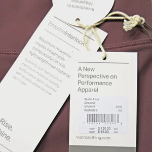 NWT Vuori VW4043 Studio Flare in Chestnut BreathInterlock Pants XS thumbnail 3