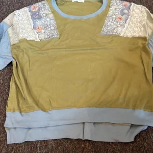 We The Free FREE PEOPLE Feelin it‎ Colorblock Army Combo T-Shirt Size XS OB1068176 $98 thumbnail 10