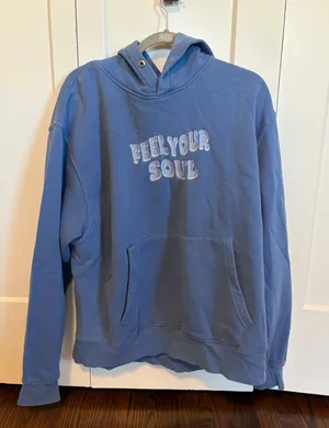 Feel your soul hoodie Blue Size XL thumbnail 1