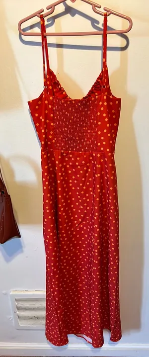 Free The Roses Polka Dot Peplum Dress thumbnail 1