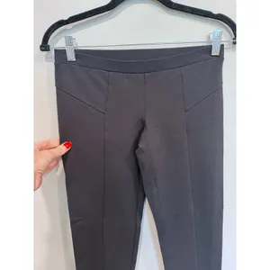 Theory‎ Pants Women S Black Quinina Rave Seamed Ponte Knit Slim Minimalist thumbnail 9