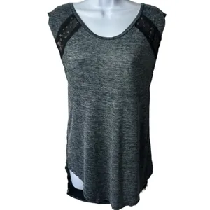 We The Free Studded Slub Jersey Tank Top Deep Blue‎ Black Rocker Grunge M thumbnail 2