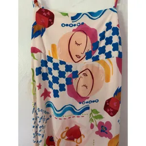 Paper Heart Colorful Celestial Open Back Abstract Maxi Dress Size Small thumbnail 5