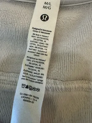 Lululemon Scuba Oversized Half-Zip Hoodie Plush light gray silver medium / Large thumbnail 6