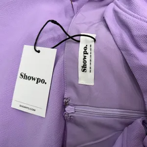 Showpo Andrina High Low Faux Wrap Corset Dress in Lilac size 16 NWT thumbnail 3