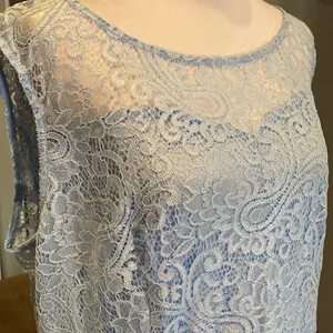 Women’s Blue Floral Lace High Low Cocktail Party Bridesmaid Dress Size XL NEW thumbnail 3