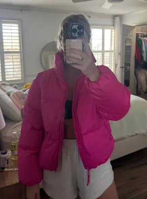 Old Navy Pink Puffer thumbnail 1