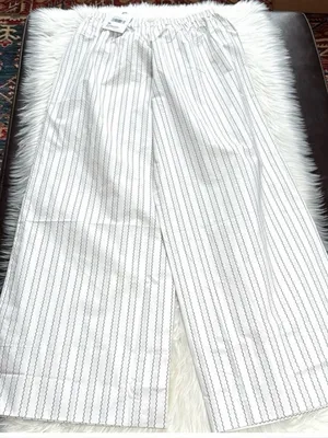 Princess Polly White Striped Wide Leg Relaxed Fit Pants NWT 6 thumbnail 2