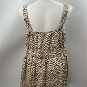 Cactus & Pearl zebra print tiered maxi dress XL thumbnail 7
