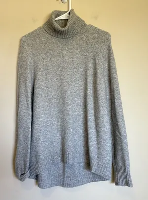 J. Crew Turtleneck Sweater in Supersoft Yarn‎ Size Small Gray Wool Alpaca AF023 thumbnail 1