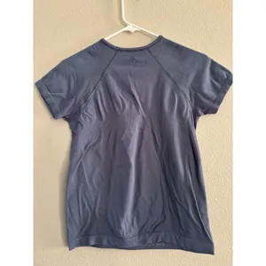 Athleta Momentum Seamless Tee Womens Small Blue Stretch Active Workout Sporty thumbnail 2