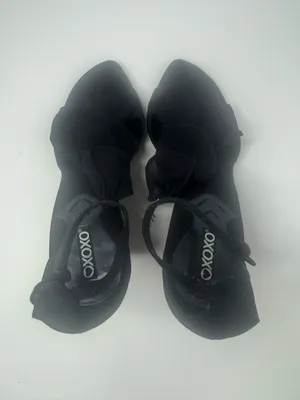 XOXO Black Fabric Heels Women's Size 7.5 thumbnail 3
