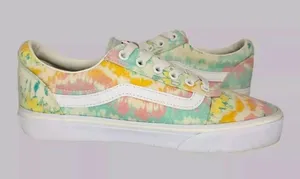 Vans Women 8 Psychedelic Tie Dye Pastel Old Skool Low Shoes Sneakers 500714 thumbnail 6