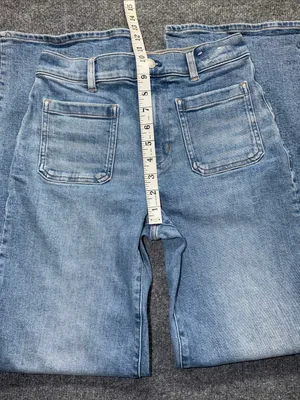 Madewell Light Blue Wide-Leg Jeans thumbnail 8