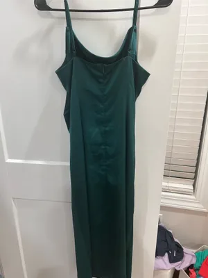 Emerald Green Lulus Dress Midi thumbnail 6