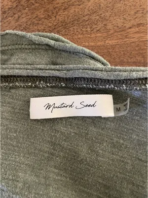 Vici Collection Daralynn Cotton Long Sleeve Henley - Washed Olive thumbnail 2