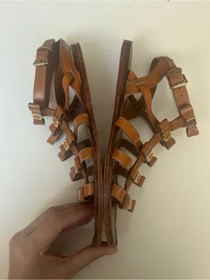 Tory Burch Kira Sandals Womens Size 7 M Leather Buckle Strappy Shoes thumbnail 3