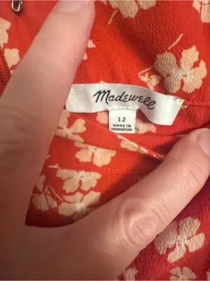 MADEWELL Ruffle-Wrap Midi Skirt - Happy Hibiscus thumbnail 6