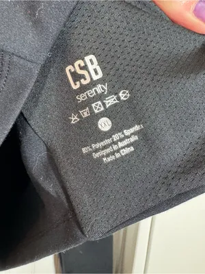 CSB Serenity Zip up jacket black size xxl workout gym athleisure‎ athletic thumbnail 2