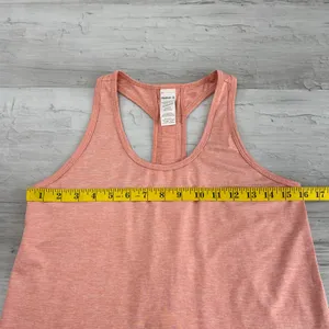 Reebok Athletic Racerback Tank Top Women Extra Small Pink Workout Athleisure XS thumbnail 7