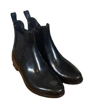 Sam Edelman Women’s Black Tinsley Short Gloss Ankle Rain Winter Boots Size 6 thumbnail 1
