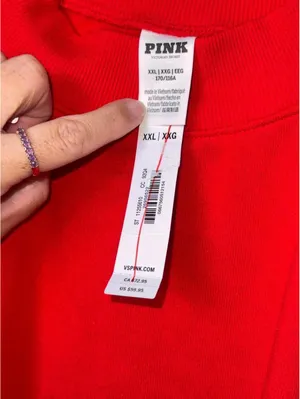 Pink Campus Fleece™ Mock-Neck Sweatshirt thumbnail 3