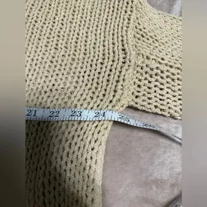 L Love Loose Knit Sweater Size M/L Cream thumbnail 7