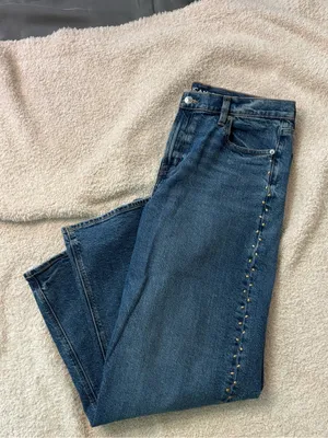 American Eagle Stretch Studded High-Waisted Stovepipe Jean thumbnail 5