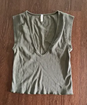 FP Movement Scoop Neck Tank Army Green Size Small thumbnail 1