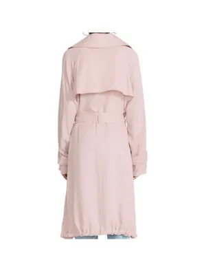 BB Dakota/Steve Madden Jacket Sz M Light Pink Trench Coat Collared Pockets thumbnail 2