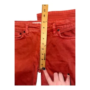 Free‎ People Red/Orange Cropped Flare Jeans, Womens Size 25 thumbnail 6