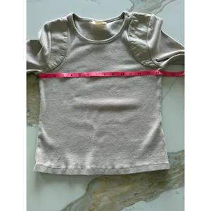 Maeve Anthropologie Pink Ribbed Long Sleeve Top Shoulder Patch‎ XS thumbnail 5