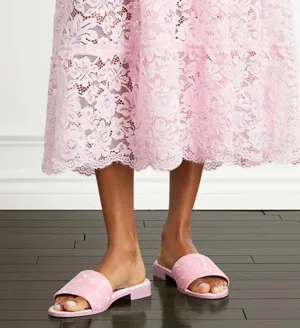NWT Hill House Home The City Slide Pink Embroidery thumbnail 2