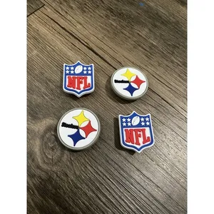 Pittsburg Steelers Football Team Charm For Crocs Shoe Charms - 4 Pieces thumbnail 1