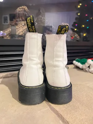 Combat Boots White Size 8 thumbnail 5