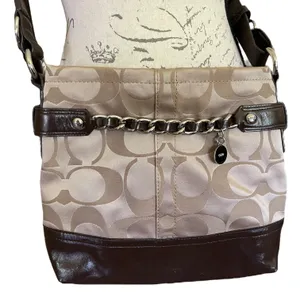 Coach Brown Signature CC Crossbody Purse F16860 thumbnail 3