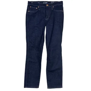 J. Crew 9" Vintage Slim Straight Ankle Cropped Stretch Jean 28 Indigo Dark Blue thumbnail 2