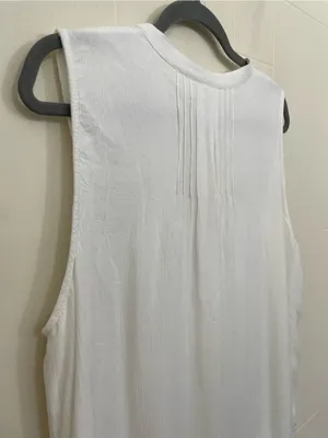 Anthropologie Meadow Rue Sleeveless Blouse Size 14 White Romantic Boho Lace thumbnail 7